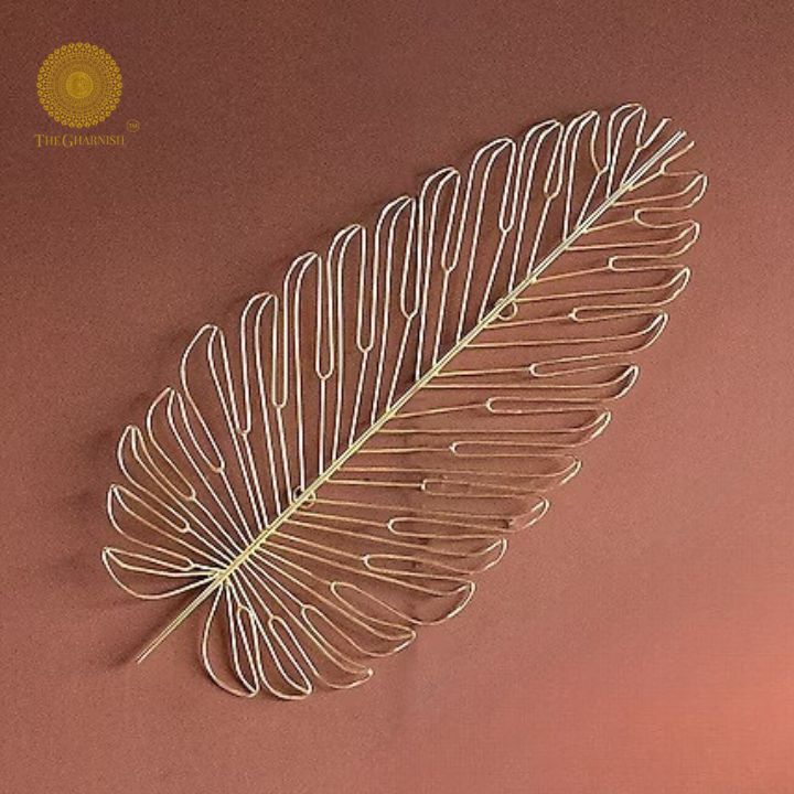 Set of 2 Palm Leaf Wall Art - The Gharnish - A Unit of Satkala Creations