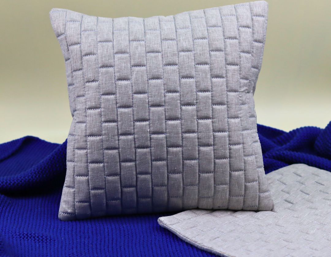 Brick Pattern Premium Heavy Cushion Cover - The Gharnish - A Unit of Satkala Creations