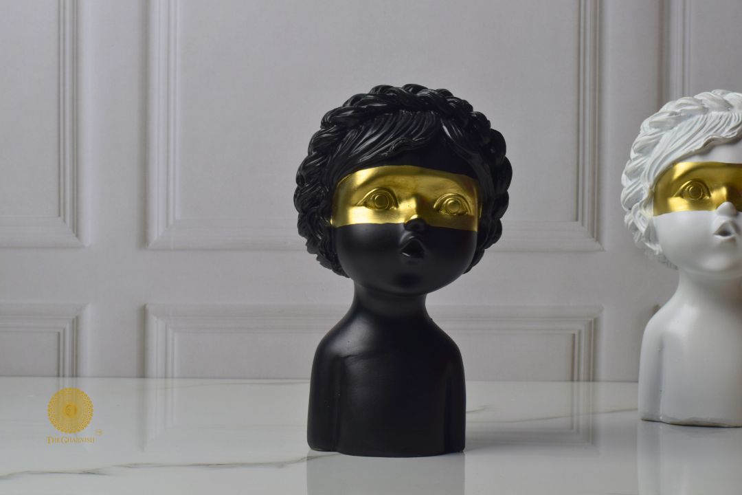 Golden Eye Baby Sclupture | Uniquely Crafted Table Top Decorative Showpiece ( 5x8 Inches) - The Gharnish - A Unit of Satkala Creations