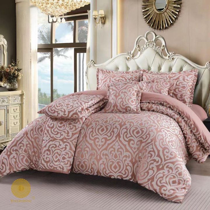 Ayat 6 Pcs Premium Bedding Set - The Gharnish - A Unit of Satkala Creations