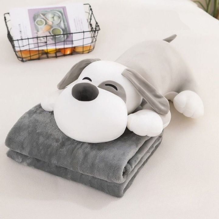 Dear Puppy Super Soft Toy with Ac Blanket Inside - The Gharnish - A Unit of Satkala Creations