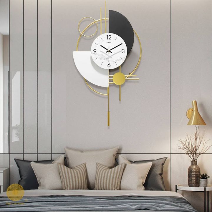 Nordic Style Pendulum Wall Clock (14x28 Inches) - The Gharnish - A Unit of Satkala Creations