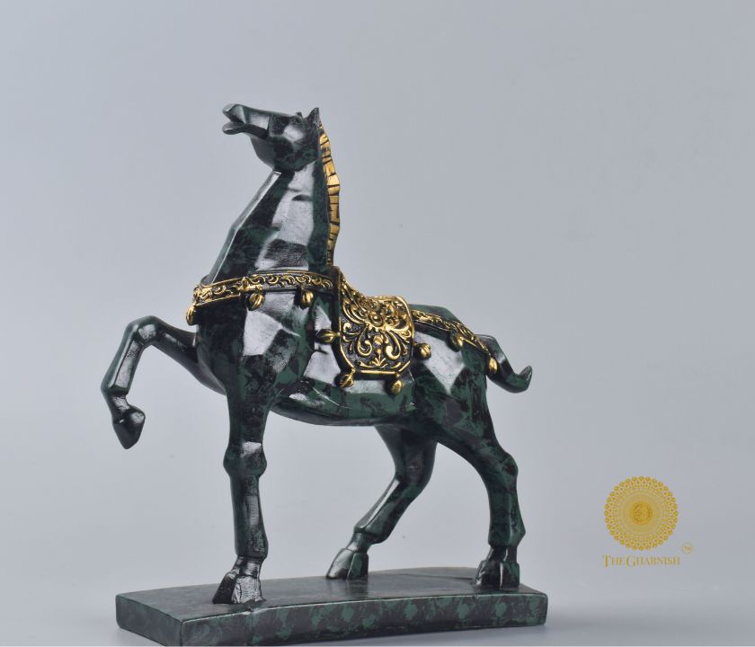 Marching Horse Centre Table Showpiece - The Gharnish - A Unit of Satkala Creations