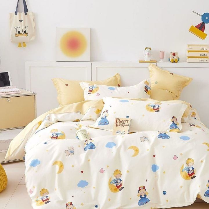 Genzee Cotton Double Bedsheet Set - The Gharnish - A Unit of Satkala Creations