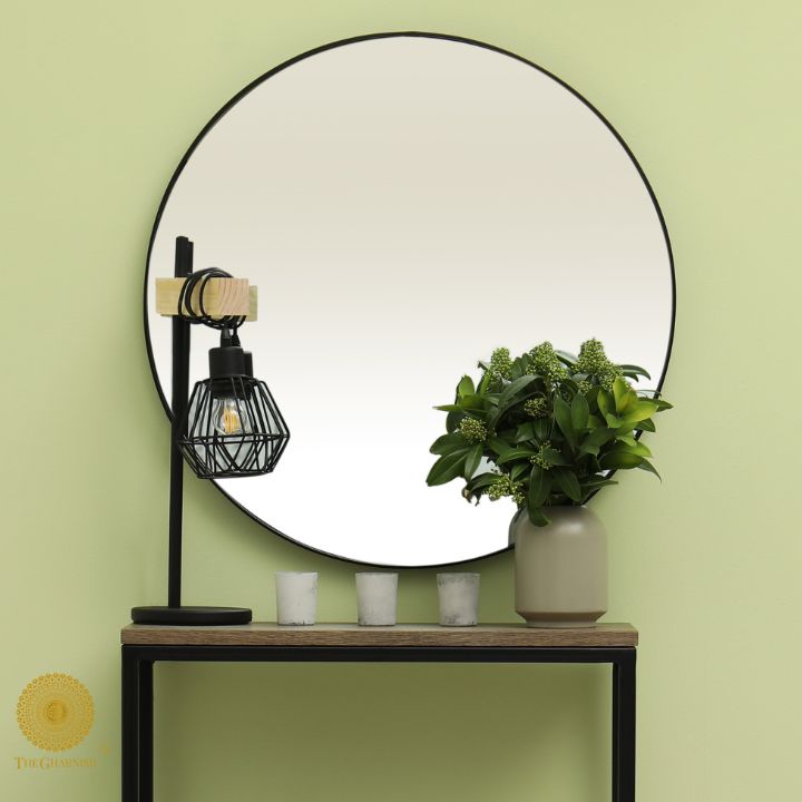 Metallic Ring Wall Mirror (20 Inches) - The Gharnish - A Unit of Satkala Creations