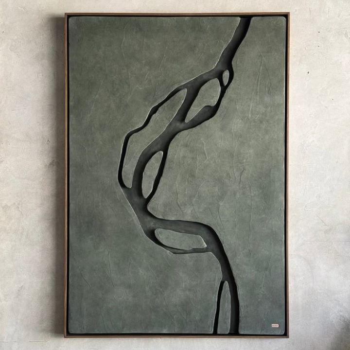Modern wooden wall art by The Gharnish featuring abstract design, ideal for luxury interior decor.