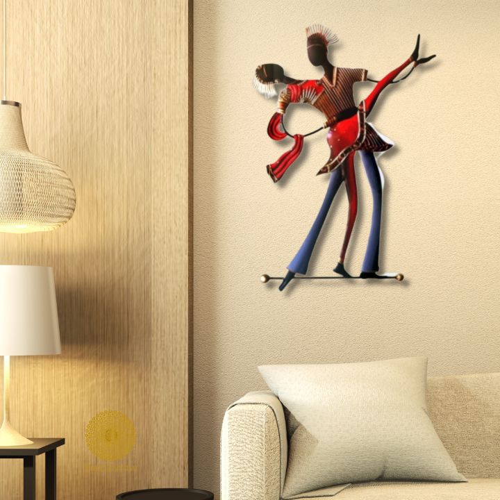 Metallic Wall Art Salsa Dance ( 26 x 18 Inches) - The Gharnish - A Unit of Satkala Creations