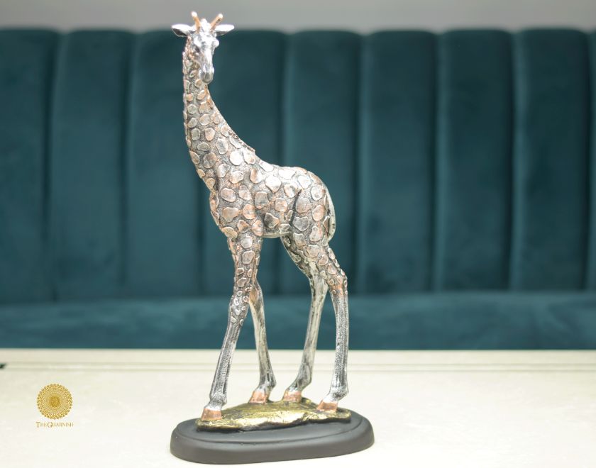 Antique Girraffe Table Top Sculpture - The Gharnish - A Unit of Satkala Creations
