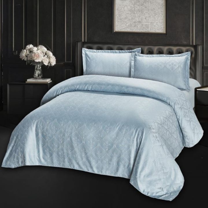 4-Piece Jacquard Fabric Comforter Set – Luxurious Elegance for Your Bedroom - The Gharnish - A Unit of Satkala Creations