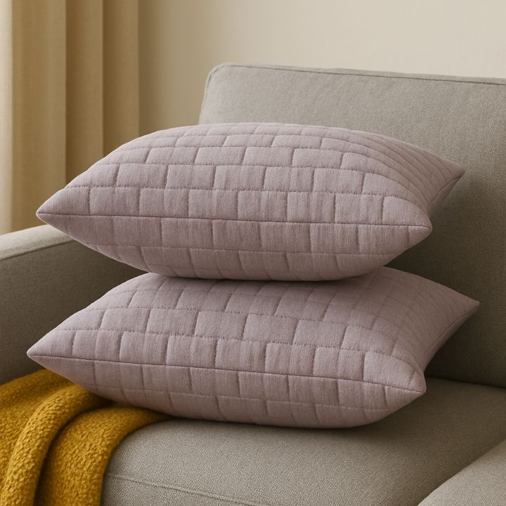 Brick Pattern Premium Heavy Cushion Cover - The Gharnish - A Unit of Satkala Creations