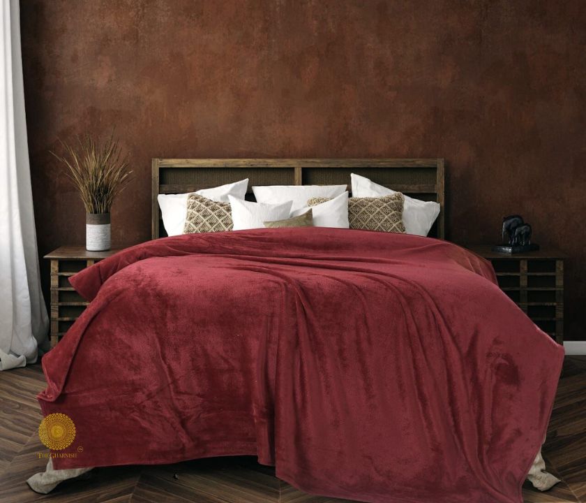 Unicolor Solid Woolen Bedding Set - The Gharnish - A Unit of Satkala Creations