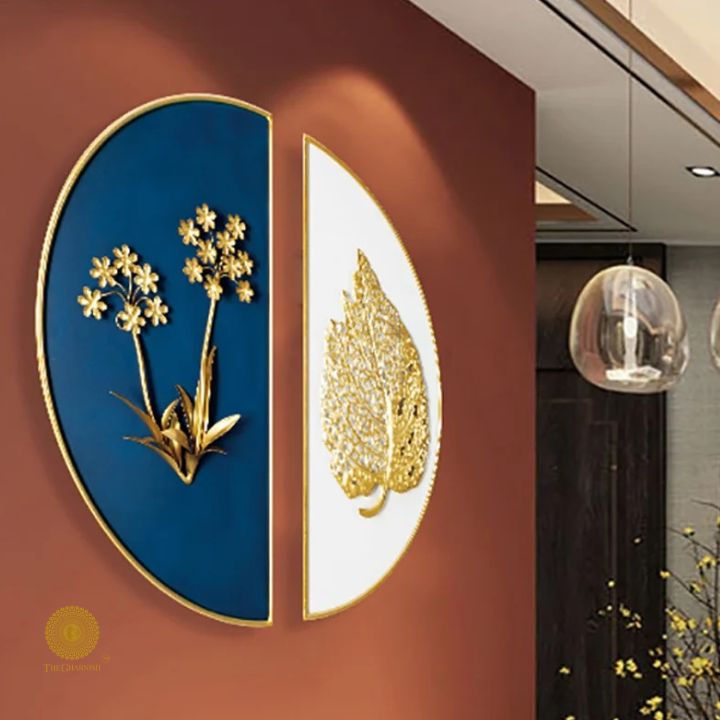 Tropical Leaf Decorative Wall Accent for Living Space and Office - The Gharnish - A Unit of Satkala Creations