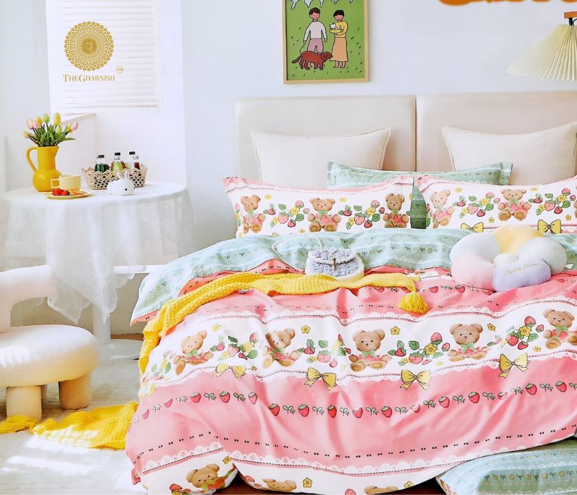Pink for Princess Bedding Set - The Gharnish - A Unit of Satkala Creations
