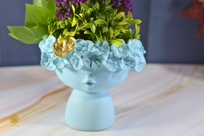 Charming Woman Face Vase - The Gharnish - A Unit of Satkala Creations
