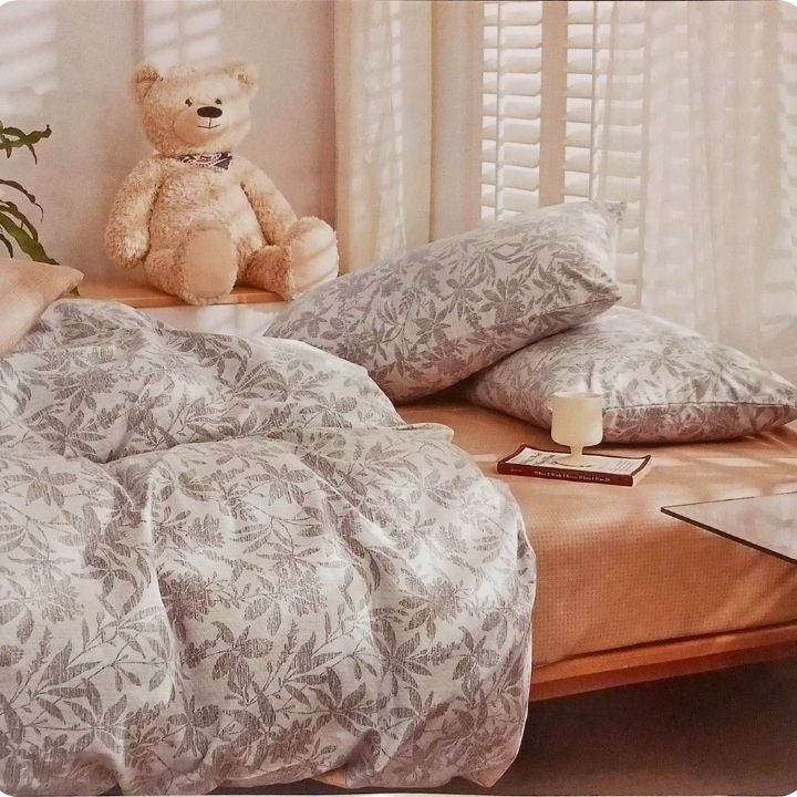 3 Pcs Double Super Soft and Breathable Bedsheet Set - The Gharnish - A Unit of Satkala Creations