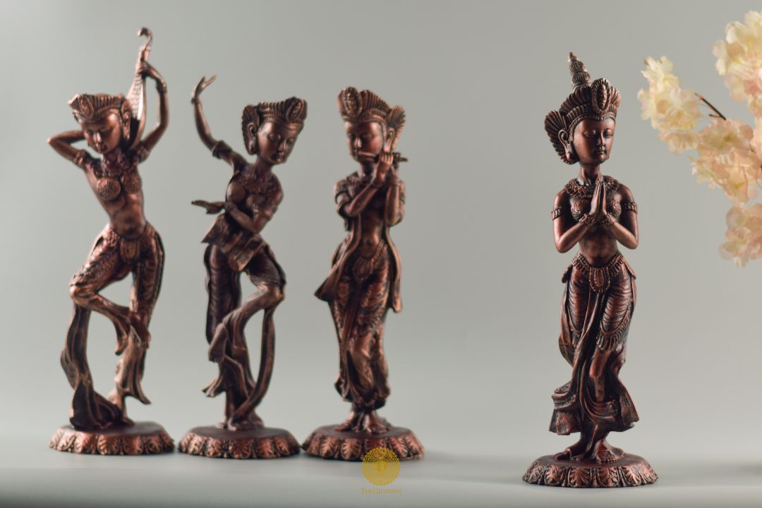 Namaste Pose Women Statue - The Gharnish - A Unit of Satkala Creations