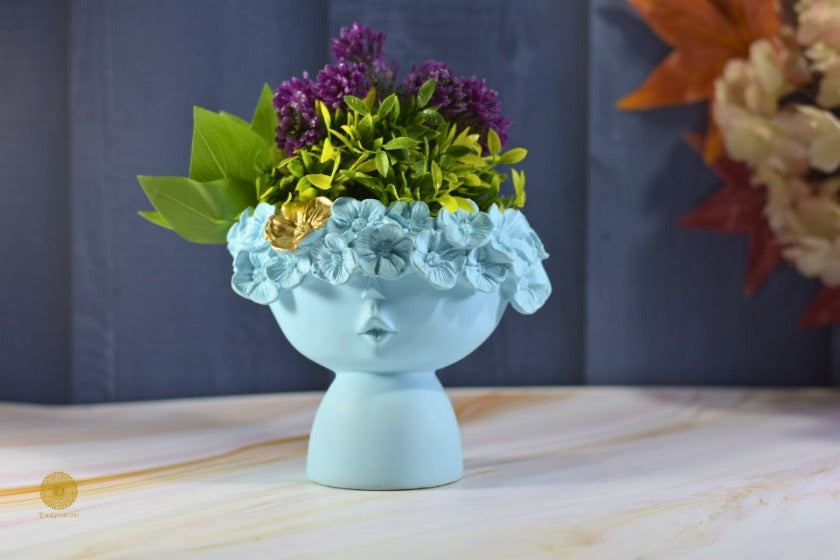 Charming Woman Face Vase - The Gharnish - A Unit of Satkala Creations
