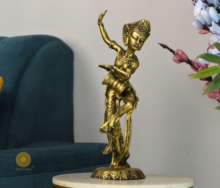 Classical Dance Pose Lady statue - The Gharnish - A Unit of Satkala Creations