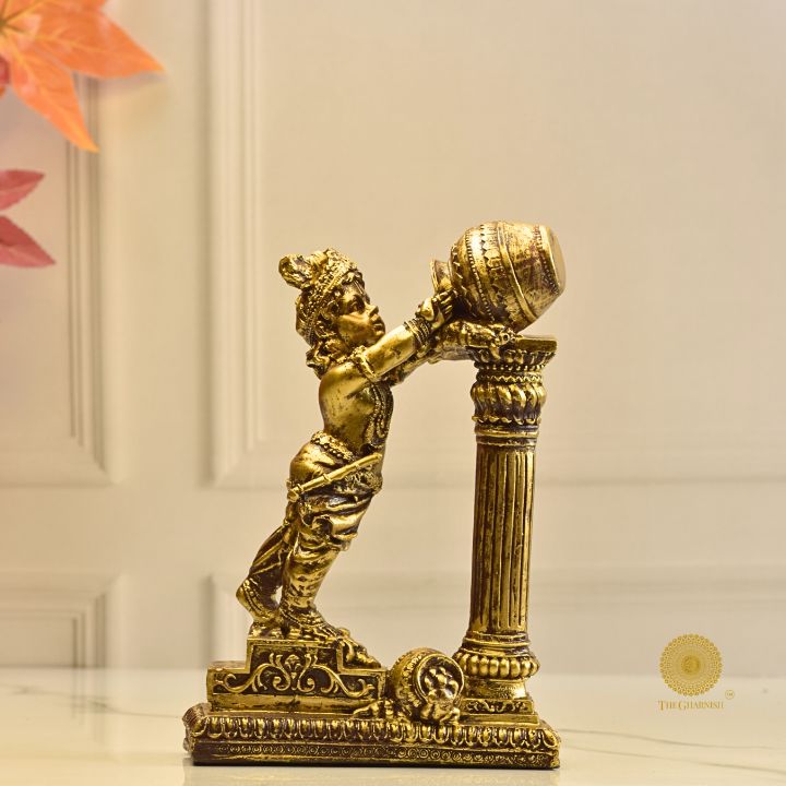 Makhanchor Bal Gopal Statue - The Gharnish - A Unit of Satkala Creations