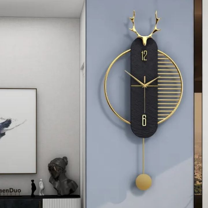 Modern Contemporary round textured wall clock (12x27 Inches) - The Gharnish - A Unit of Satkala Creations