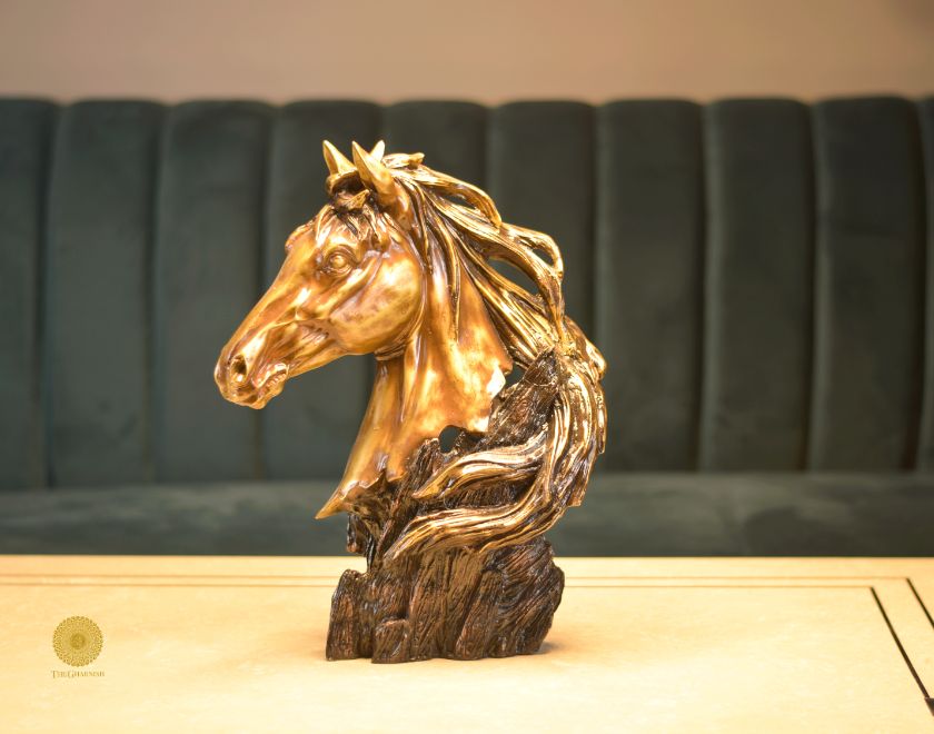 Modern Hair Horse Sclupture (6x12x16 Inches) - The Gharnish - A Unit of Satkala Creations