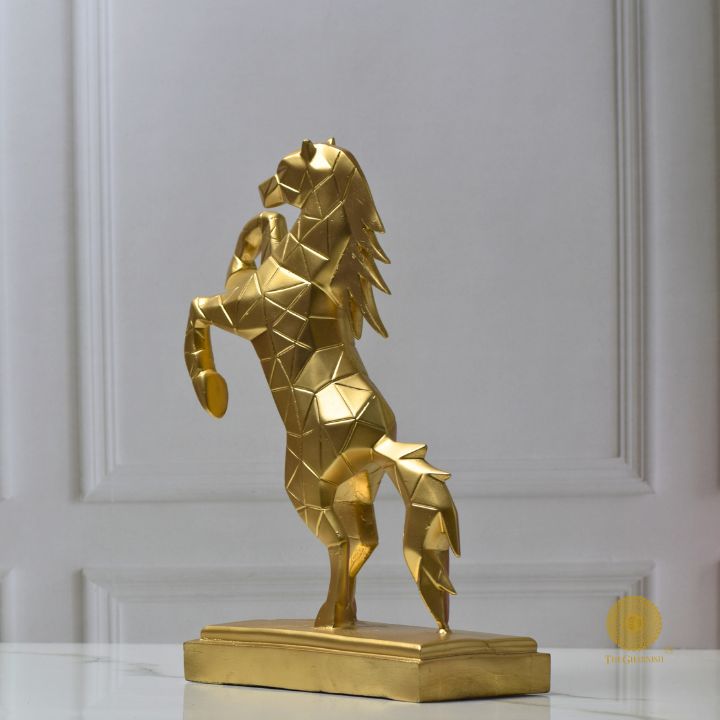 Jumping Stallion Horse resin Statue - The Gharnish - A Unit of Satkala Creations