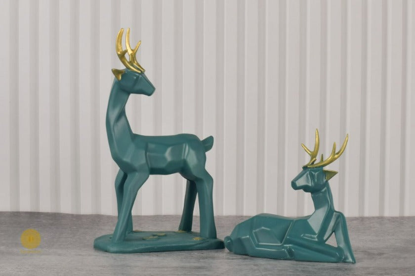 Elegant Pair of Deer Figurine - The Gharnish - A Unit of Satkala Creations