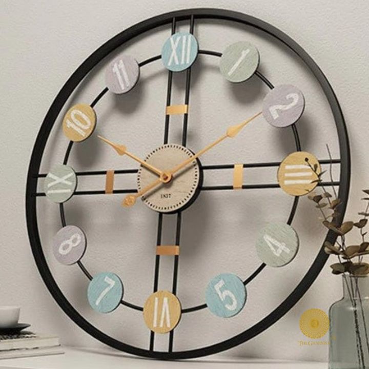 Roman Numieric Wall Clock (24 Inches Dia) - The Gharnish - A Unit of Satkala Creations