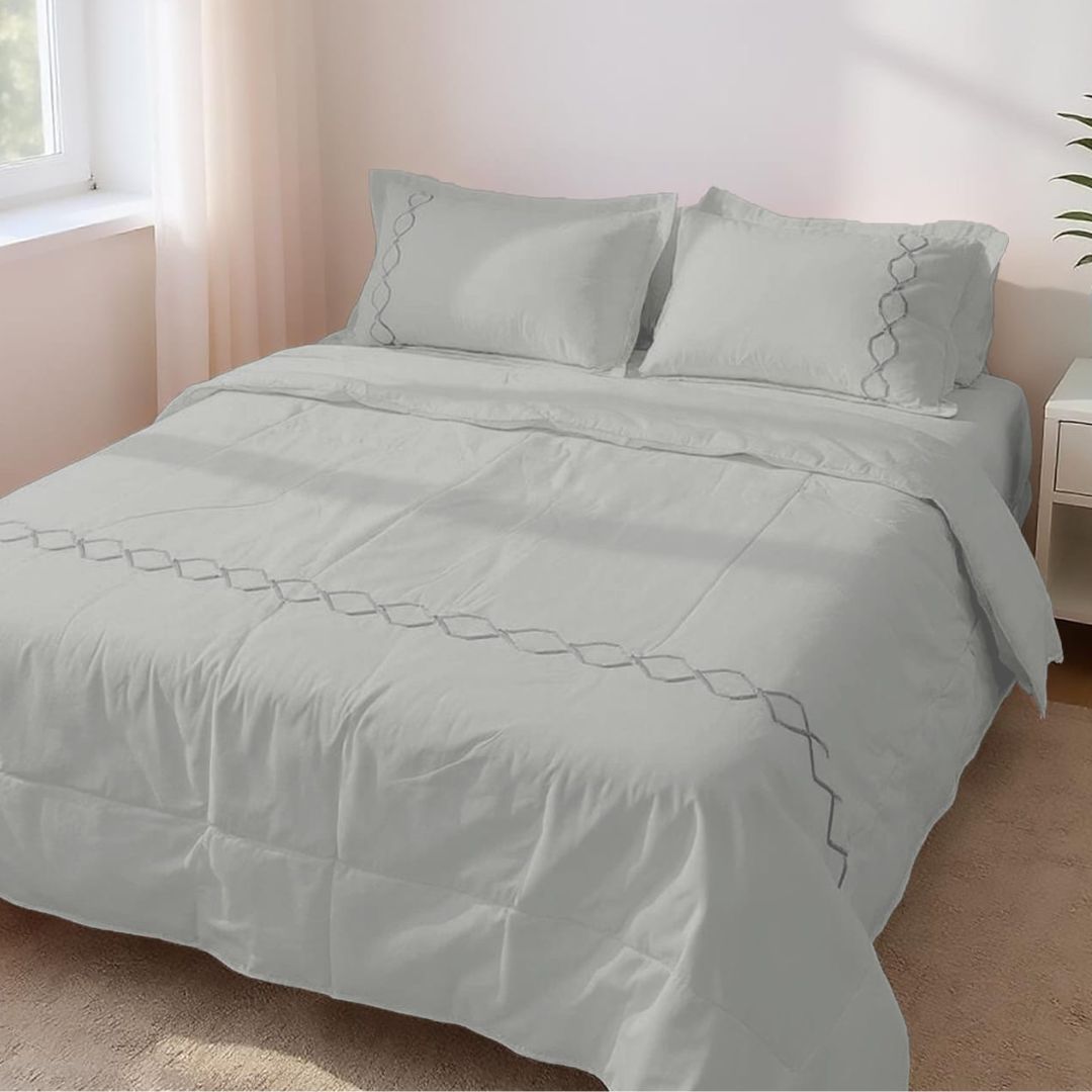 Elegant Soft Cotton Joint Free Imported Embroidery Series - The Gharnish - A Unit of Satkala Creations