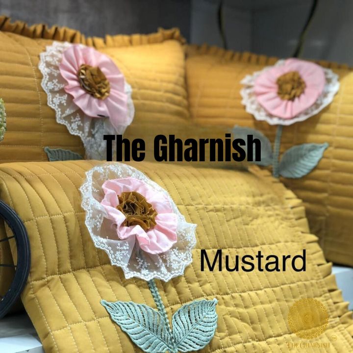 Heerat Beautiful Quilted Patch Work Bedding Set - The Gharnish - A Unit of Satkala Creations