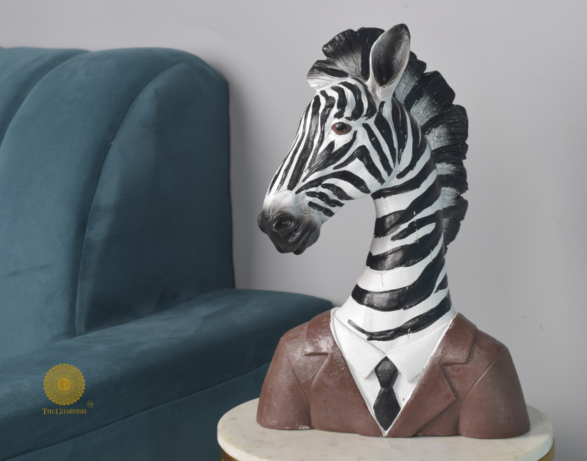 Gentleman Zebra Face Figurine - The Gharnish - A Unit of Satkala Creations