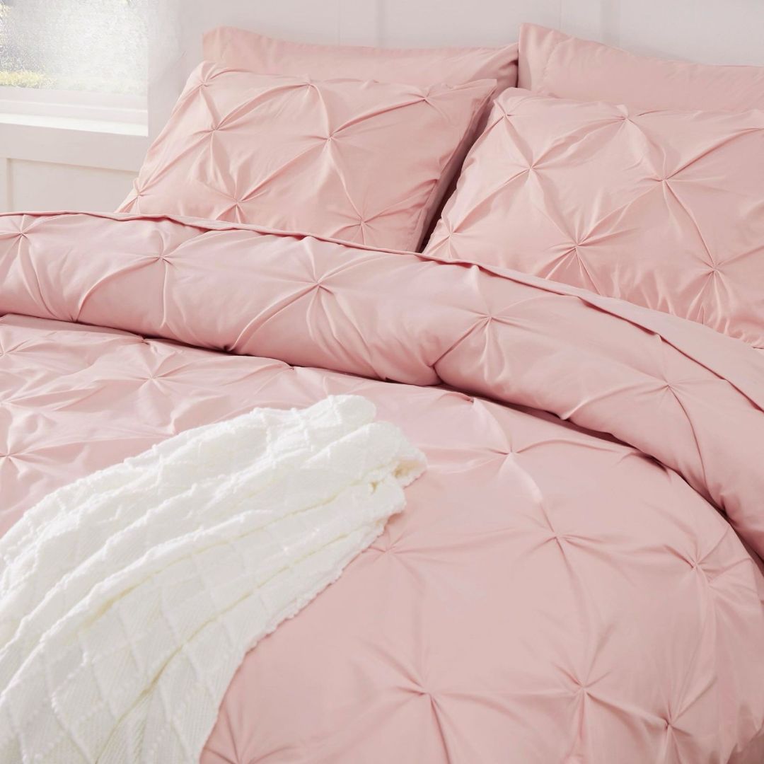 Super Premium King Size Cotton Blend Solid Reversible Comforter 4 Pcs Set - The Gharnish - A Unit of Satkala Creations