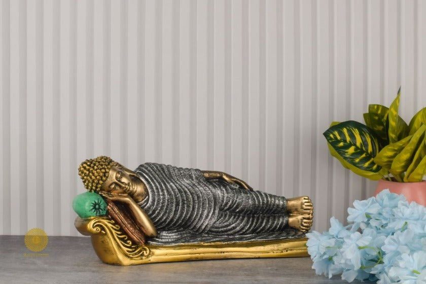 Elegant Sleeping Buddha Statue - The Gharnish - A Unit of Satkala Creations