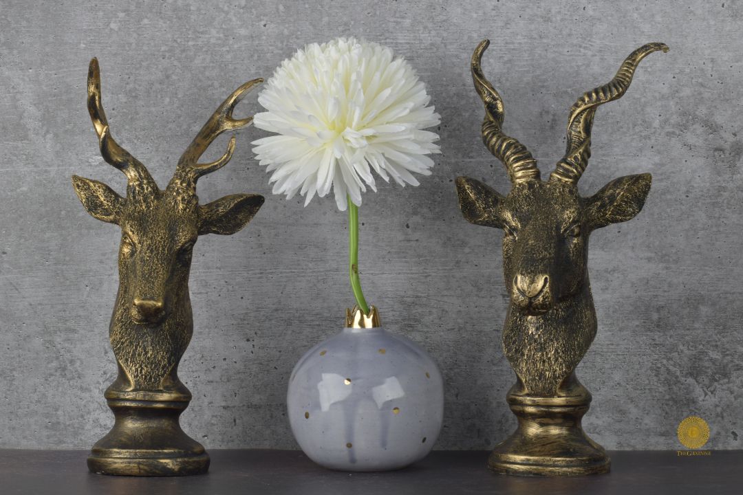 Pair of Deer Resin Figurine - The Gharnish - A Unit of Satkala Creations