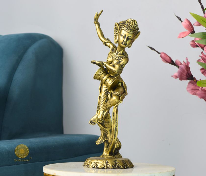 Classical Dance Pose Lady statue - The Gharnish - A Unit of Satkala Creations