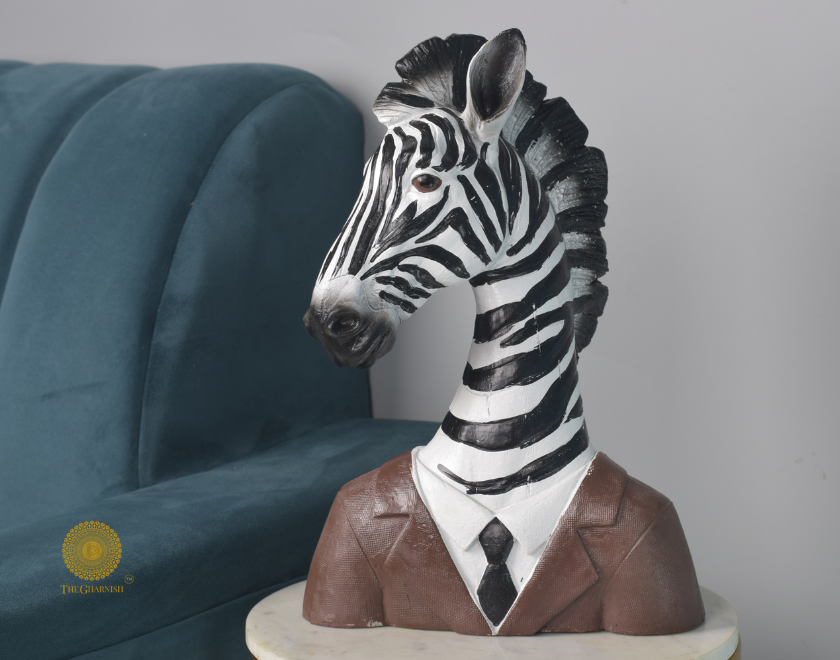 Gentleman Zebra Face Figurine - The Gharnish - A Unit of Satkala Creations