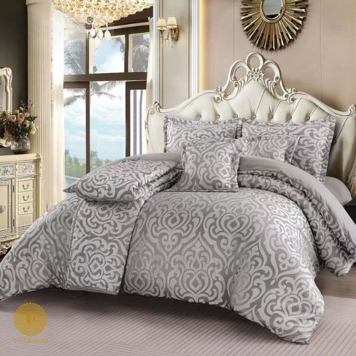 Ayat 6 Pcs Premium Bedding Set - The Gharnish - A Unit of Satkala Creations