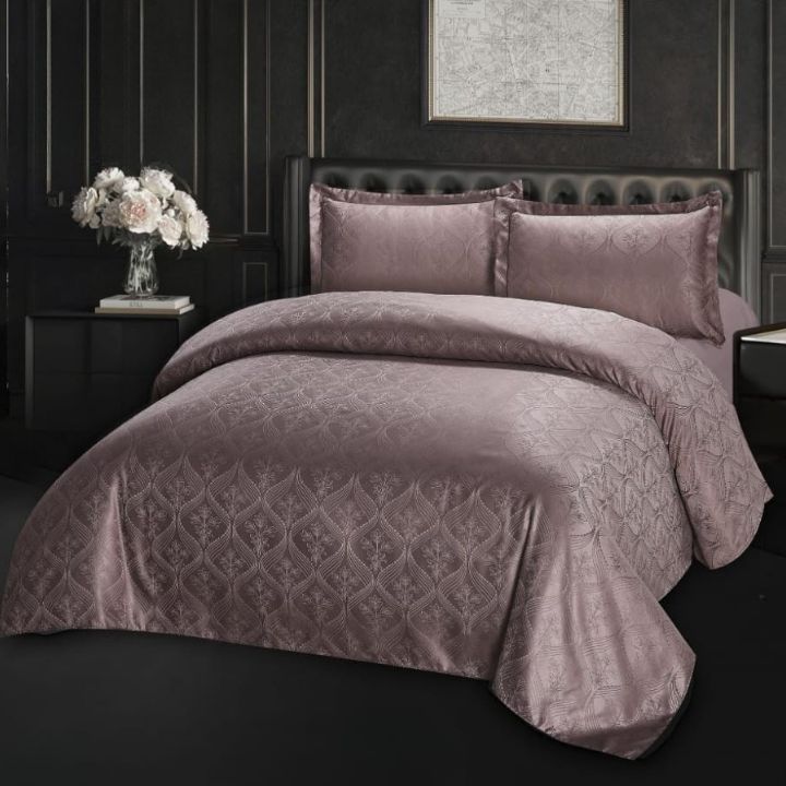 4-Piece Jacquard Fabric Comforter Set – Luxurious Elegance for Your Bedroom - The Gharnish - A Unit of Satkala Creations