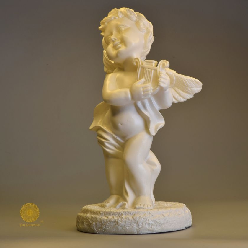 Baby Angel Playing Music Instrument - The Gharnish - A Unit of Satkala Creations
