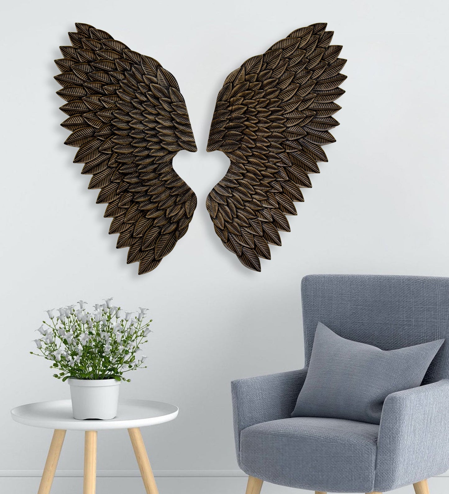 2 Metallic Wings (18 x 40 Inches) - The Gharnish - A Unit of Satkala Creations