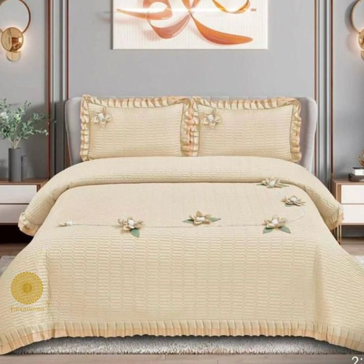 Goosebumps King Size 3 Pcs Bedding Set - The Gharnish - A Unit of Satkala Creations