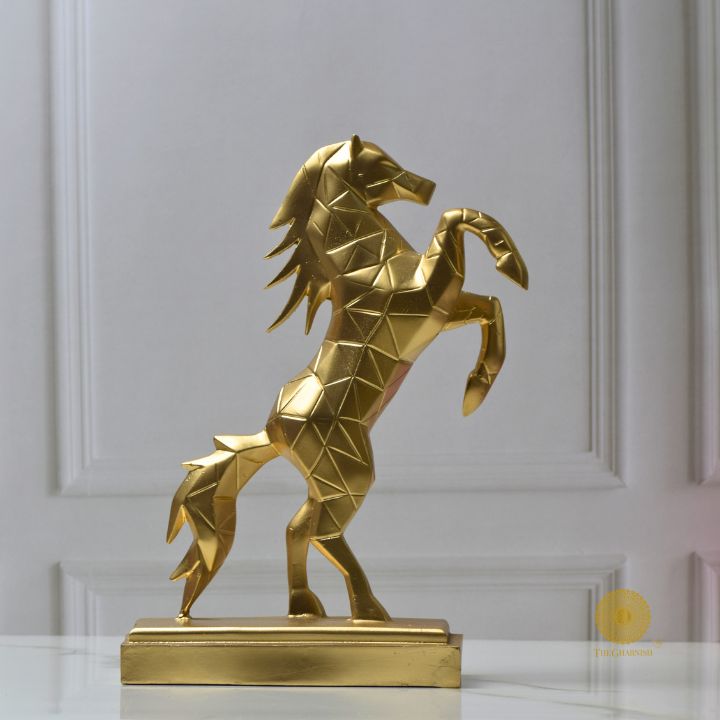 Jumping Stallion Horse resin Statue - The Gharnish - A Unit of Satkala Creations