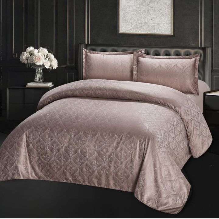 4-Piece Jacquard Fabric Comforter Set – Luxurious Elegance for Your Bedroom - The Gharnish - A Unit of Satkala Creations