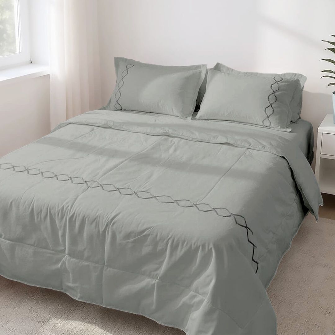 Elegant Soft Cotton Joint Free Imported Embroidery Series - The Gharnish - A Unit of Satkala Creations