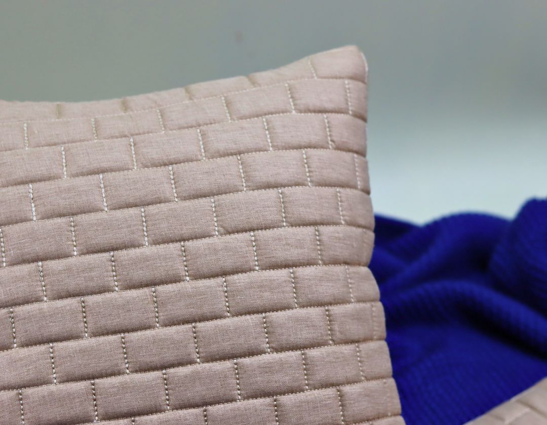 Brick Pattern Premium Heavy Cushion Cover - The Gharnish - A Unit of Satkala Creations