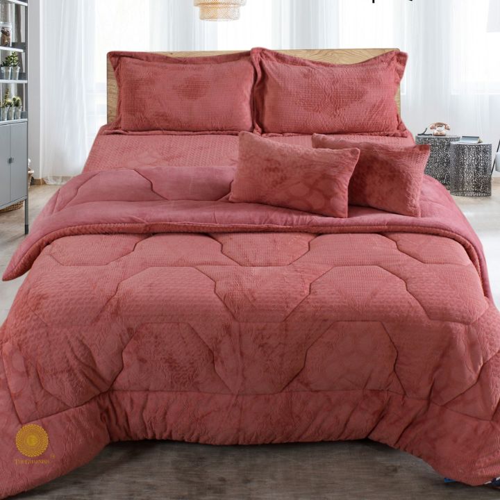 Premium 6 Pcs Winter Bedding Quilt Set - The Gharnish - A Unit of Satkala Creations