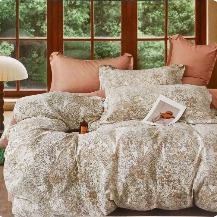 3 Pcs Double Super Soft and Breathable Bedsheet Set - The Gharnish - A Unit of Satkala Creations