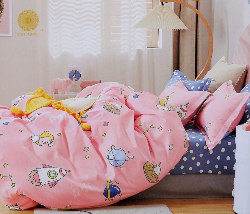 Pink for Princess Bedding Set - The Gharnish - A Unit of Satkala Creations