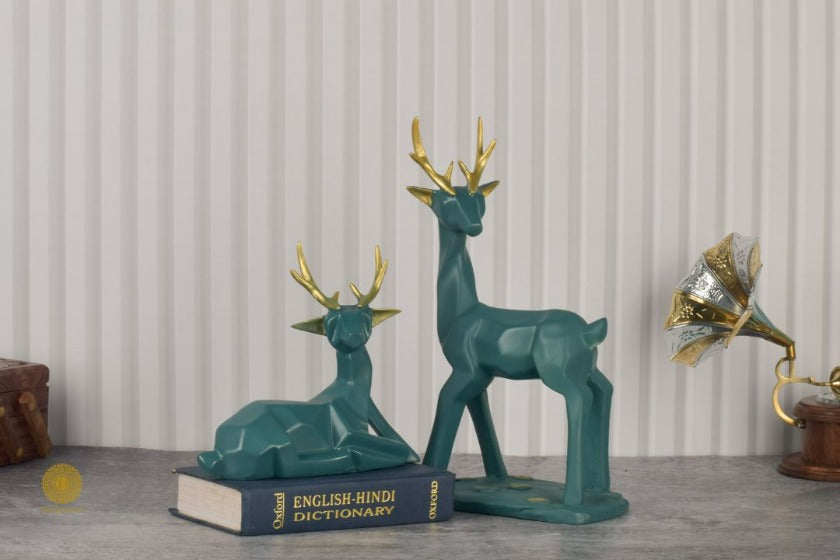 Elegant Pair of Deer Figurine - The Gharnish - A Unit of Satkala Creations