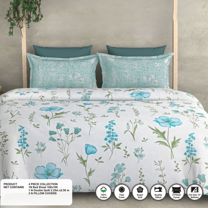 Pure Cotton King Size Dohar Set - The Gharnish - A Unit of Satkala Creations